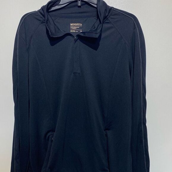 Mondetta Women's Gray Quarter Zip Raglan Long Sleeve Sweatshirt Size XXL - Picture 1 of 12